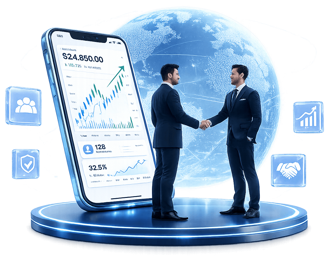 Introducing Broker partnership – two professionals shaking hands