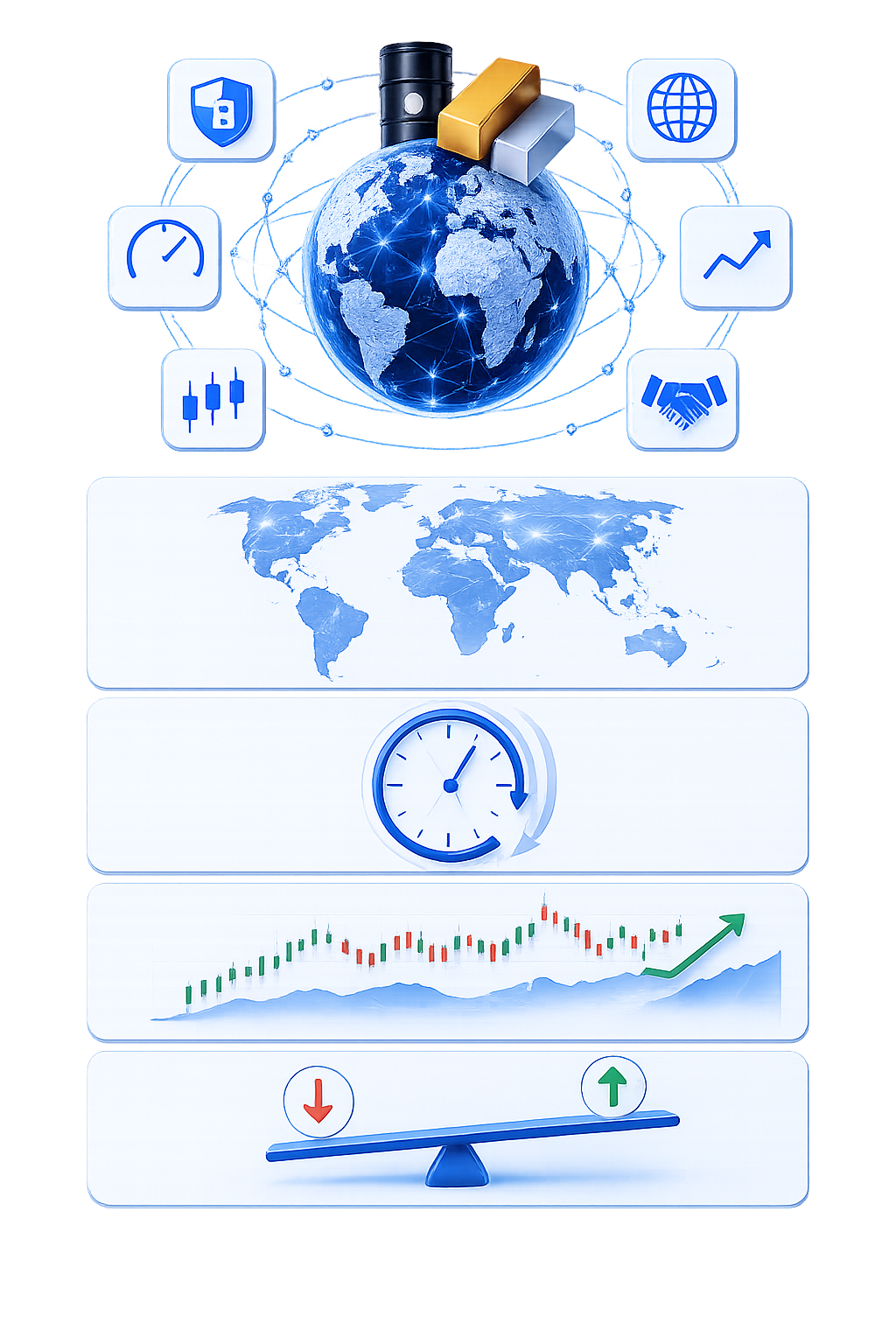 Crypto CFD trading benefits — 24/7 market access, real-time pricing, and flexible trading conditions